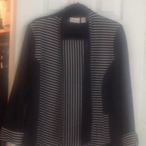 Black and white stripped blazer